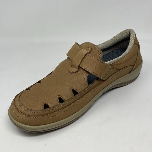 Orthofeet Serene 896 Shoes Womens 9 B Brown Leather Hook Loop Casual Comfort - Picture 7 of 16